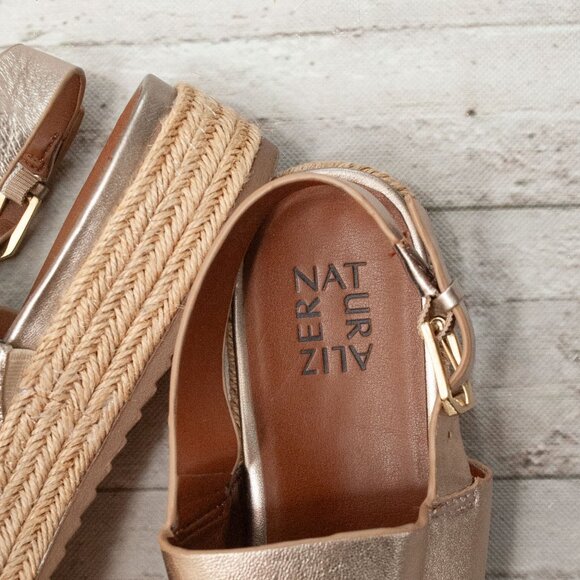 Amazon.com | Naturalizer Womens Jaycie Platform Leather  EUC Naturalizer Jaycie Platform Sandal in Bronze size 8.5